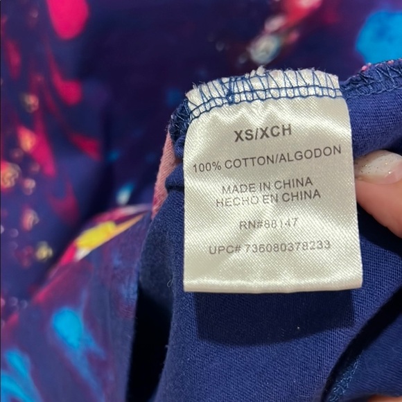 Disney Tinkerbell Shirt Tshirt Top Blue Purple Tie Dye World Parks Disneyland - Picture 5 of 10